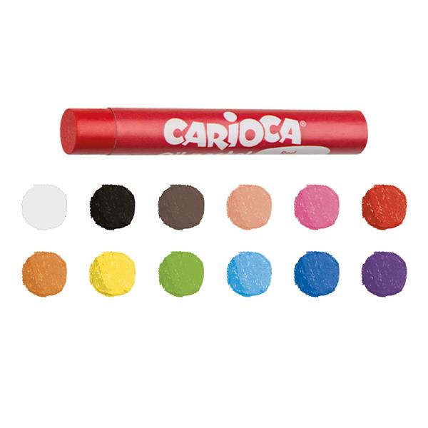 Carioca λαδοπαστέλ 12 χρωμάτων 6 τμχ.