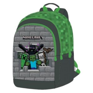 Bagtrotter τσάντα πλάτης "Minecraft Grey" με 3 θήκες Υ44x32x20εκ.  τμχ.