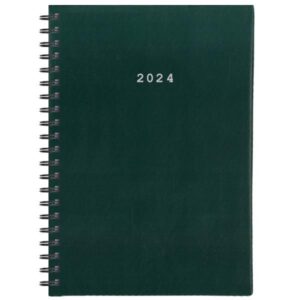 Next ημερολόγιο 2024 basic ημερήσιο σπιράλ πράσινο 12x17εκ.  τμχ.
