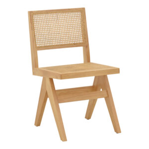 Καρέκλα Brenin pakoworld φυσικό rubberwood 45x56x82εκ (1 τεμάχια)