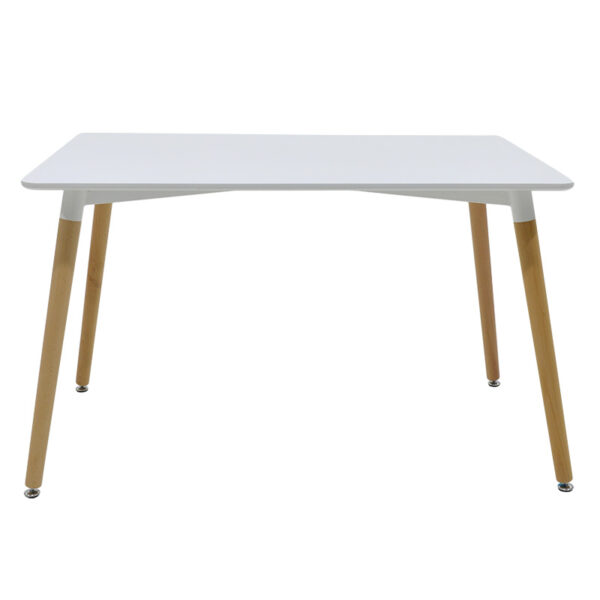 Τραπέζι Natali pakoworld επιφάνεια MDF λευκό 150x80x75εκ (1 τεμάχια)