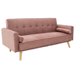 Καναπές-κρεβάτι Success pakoworld 3θέσιος βελούδο σάπιο μήλο 190x80x84εκ (1 τεμάχια)