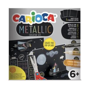 Carioca metalic play box για κατασκευή pop-up κάρτας  τμχ.