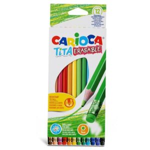 Carioca Tita erasable ξυλομπογιές 12 χρωμάτων 12 τμχ.