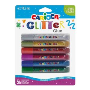 Carioca glitter glue spark 6x10,5ml 6 τμχ.
