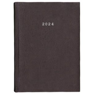 Next ημερολόγιο 2024 old leather ημερήσιο δετό καφέ σκούρο 14x21εκ.  τμχ.