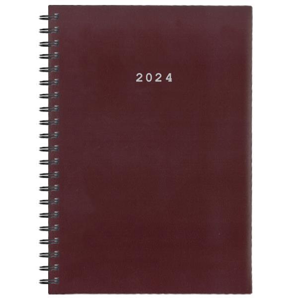 Next ημερολόγιο 2024 basic xl ημερήσιο σπιράλ μπορντώ 21x29εκ.  τμχ.