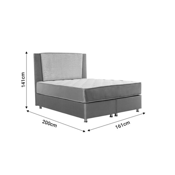 Κρεβάτι Tamon pakoworld διπλό με αποθηκευτικό χώρο μπεζ-εκρού 160x200εκ (1 τεμάχια)