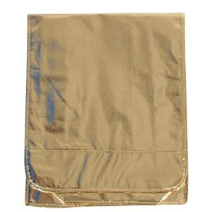 Τσάντα σε μεταλλικό χρώμα χρυσό 34x35x8εκ.  τμχ.