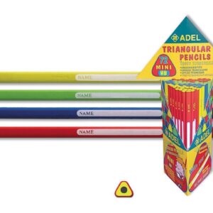 Adel μολύβι "Τρίγωνο" κοκτέηλ 4 χρωμάτων 72 τμχ.