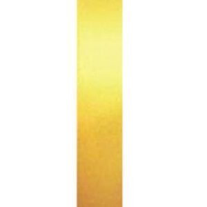 Κορδέλα σατέν με ούγια κίτρινη 12mm x100μ.  τμχ.
