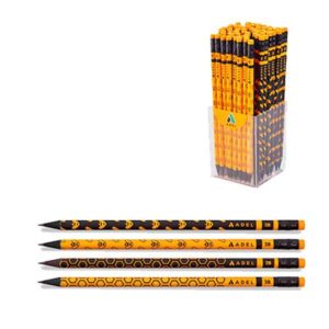 Adel μολύβι με σβήστρα "Bee" 2B κοκτέηλ 4 σχέδια 72 τμχ.