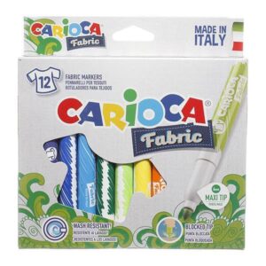 Carioca μαρκαδόροι υφασμάτων 12 χρωμάτων 12 τμχ.