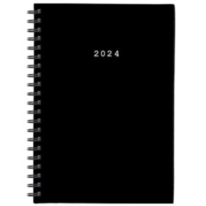 Next ημερολόγιο 2024 basic ημερήσιο σπιράλ μαύρο 14x21εκ.  τμχ.