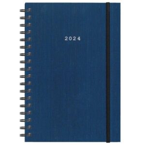 Next ημερολόγιο 2024 fabric plus ημερήσιο σπιράλ μπλε 12x17εκ.  τμχ.