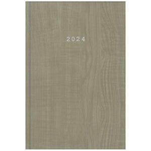 Next ημερολόγιο 2024 wood ημερήσιο δετό μπεζ 12x17εκ.  τμχ.