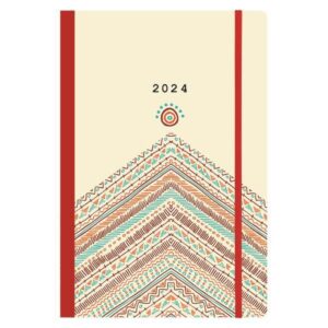 Next ημερολόγιο 2024 Trends ημερήσιο flexi με λάστιχο 14x21εκ. Boho style  τμχ.