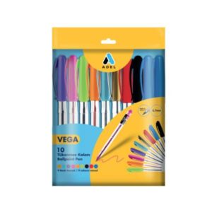 Adel σετ 10 στυλό χρωματιστά Vega  τμχ.