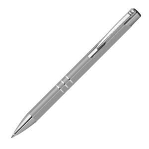 Στυλό μεταλλικό γκρι με ασημένιες λεπτομέρειες Υ14,2xØ1εκ.  τμχ.