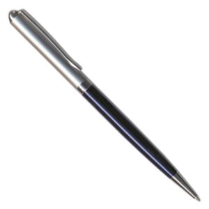 Στυλό διαρκείας μεταλλικό περιστρεφόμενο δίχρωμο ασημί -μπλε 3 τμχ.