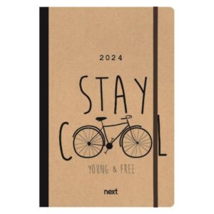 Next ημερολόγιο 2024 Trends ημερήσιο flexi με λάστιχο 12x17εκ. Bike  τμχ.