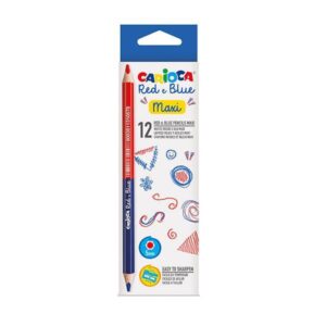 Carioca διπλό μολύβι "μαραγκού" κόκκινο/μπλε 12 τμχ.