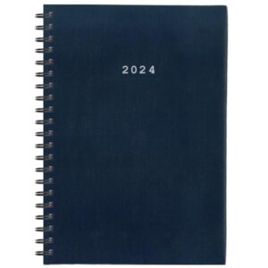 Next ημερολόγιο 2024 basic ημερήσιο σπιράλ μπλε 14x21εκ.  τμχ.