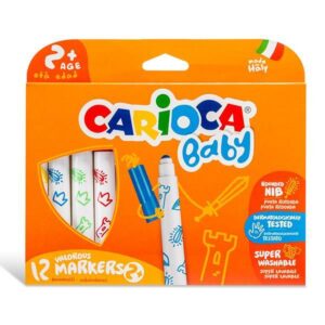 Carioca μαρκαδόροι Baby 12 χρώματα για παιδιά 2+ 12 τμχ.
