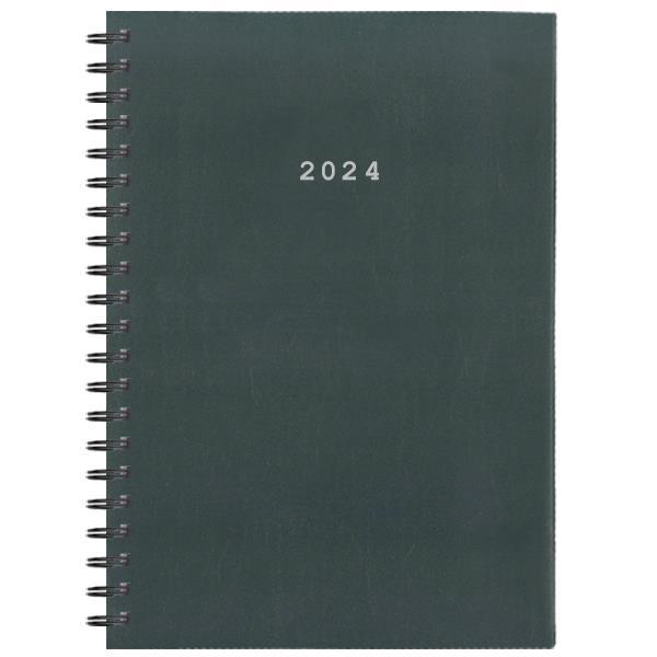 Next ημερολόγιο 2024 basic ημερήσιο σπιράλ γκρι 14x21εκ.  τμχ.