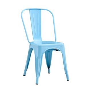 Μεταλλική καρέκλα Loft στοιβαζόμενη, μπλε, 45x48xΥ85εκ  τμχ.