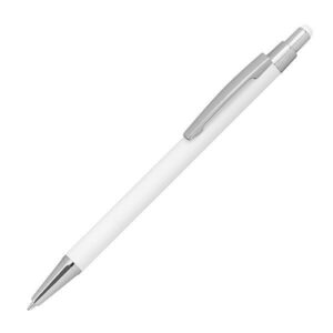 Στυλό - touch pen μεταλλικό με λαστιχένια επίστρωση άσπρο Υ14,5xØ0,8εκ.  τμχ.