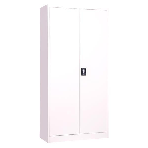 Nextdeco ντουλάπα λευκή με 4 ράφια - κλειδαριά μεταλλική δίφυλλη Υ185x90x40εκ.  τμχ.