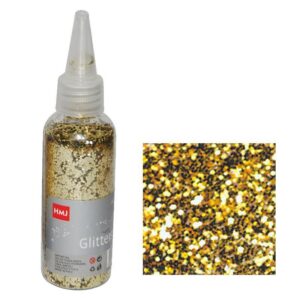 Glitter νιφάδες 1/24'' σε μπουκάλι χρυσό 30γρ.  τμχ.