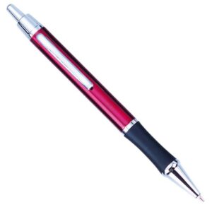 Στυλό με κουμπί μεταλλικό κόκκινο "Manhattan" 2 τμχ.