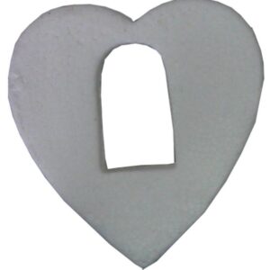 Καρδιά πολυστιρένης-φελιζόλ με τρύπα 8,5x9x1.5εκ. 20 τμχ.