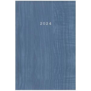 Next ημερολόγιο 2024 wood ημερήσιο δετό γαλάζιο 12x17εκ.  τμχ.