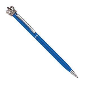 Στυλό μεταλλικό με κορώνα μπλε  τμχ.