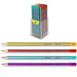Adel μολύβι "School" 2Β κοκτέηλ 4 χρώματα 72 τμχ.