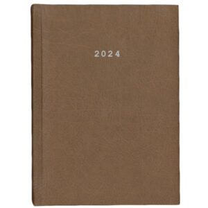 Next ημερολόγιο 2024 old leather ημερήσιο δετό καφέ ανοιχτό 14x21εκ.  τμχ.