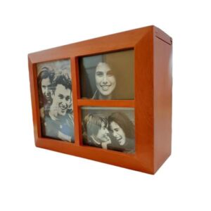 Κουτί ξύλινο με κορνίζες και άλμπουμ για φωτογραφίες Y15,5x7x20  τμχ.