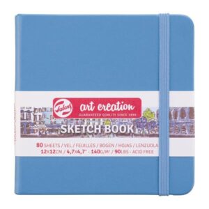 Talens Sketch book γαλάζιο 80φυλ. 12x12εκ. 140 γρ.  τμχ.