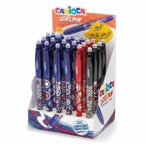 Carioca OOPS στυλό Erasable 0,7mm σε 3 χρώματα 24 τμχ.