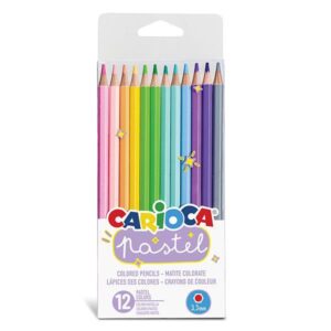 Carioca ξυλομπογιές με 12 pastel χρώματα 12 τμχ.