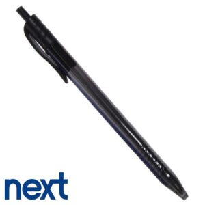 Στυλό διαρκείας με κλιπ μαύρο 1,0mm 50 τμχ.