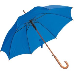 Ομπρέλα αυτόματη μπλε ξύλινη λαβή Ø105εκ.  τμχ.