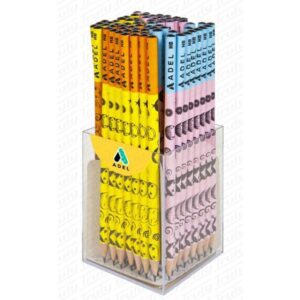 Adel μολύβι "Smiling faces" κοκτέηλ 4 χρωμάτων 72 τμχ.
