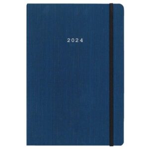 Next ημερολόγιο 2024 fabric ημερήσιο flexi μπλε με λάστιχο 14x21εκ.  τμχ.