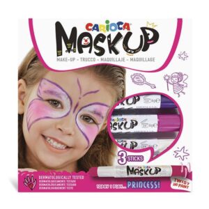 Carioca Mask Up προσώπου Princess σετ 3 χρωμάτων 6 τμχ.