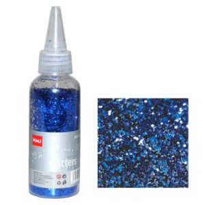 Glitter νιφάδες 1/24'' σε μπουκάλι μπλε 30γρ.  τμχ.
