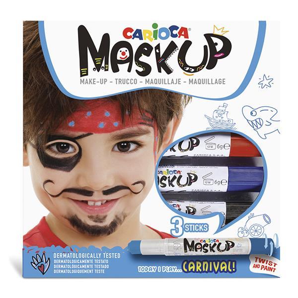Carioca Mask Up προσώπου Carnivalσετ 3 χρωμάτων 6 τμχ.